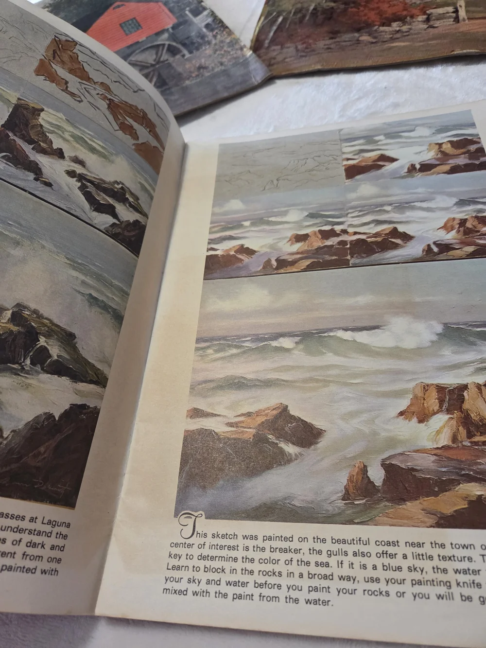 Lithograph Prints Red Barns, Red Barn Magazine, E Thomas, Brightwell